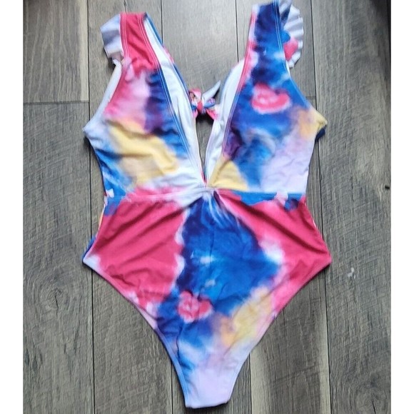 SHEIN Women's One-Piece Swimsuit Stretch Plus size 1XL. - Picture 5 of 9